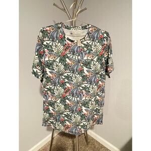 NWT Aeropostale Tropical Floral Graphic Tee Size XL
